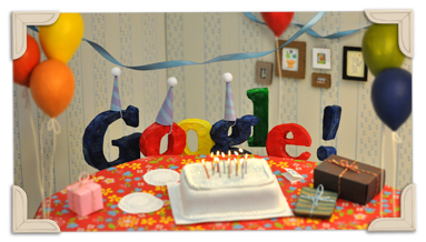 Google festeggia il 13° anniversario con nuovo Doodle