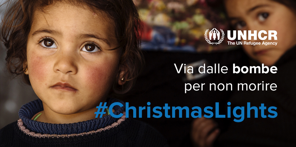 Regala un inverno al caldo a milioni di rifugiati con UNHCR e #ChristmasLights